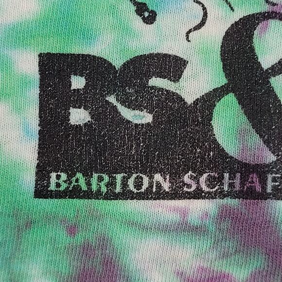 Vintage 90s Crumpled Tie-Dye Shirt XL 23x26 Green - Picture 11 of 14